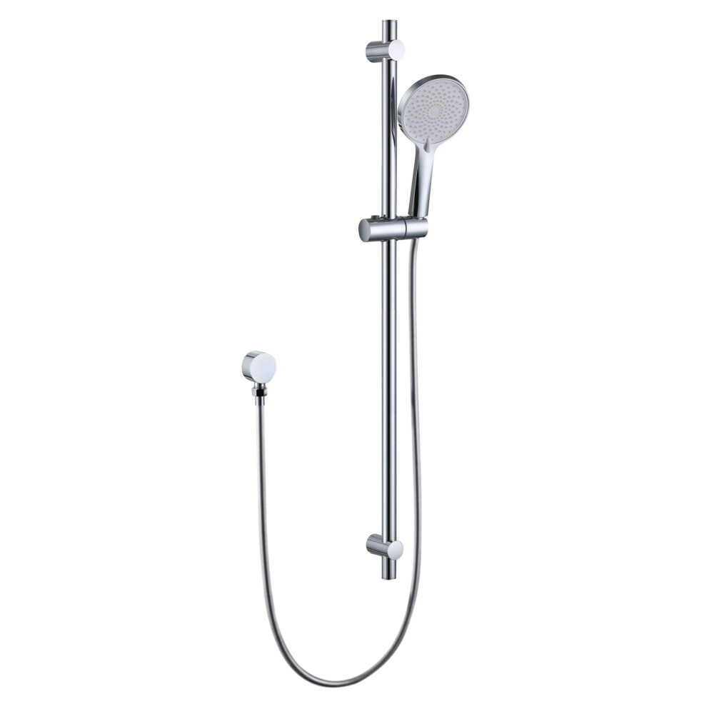 ARUVO™ VENTRO Slide Shower w/ Adjustable Wall Fixings | Chrome