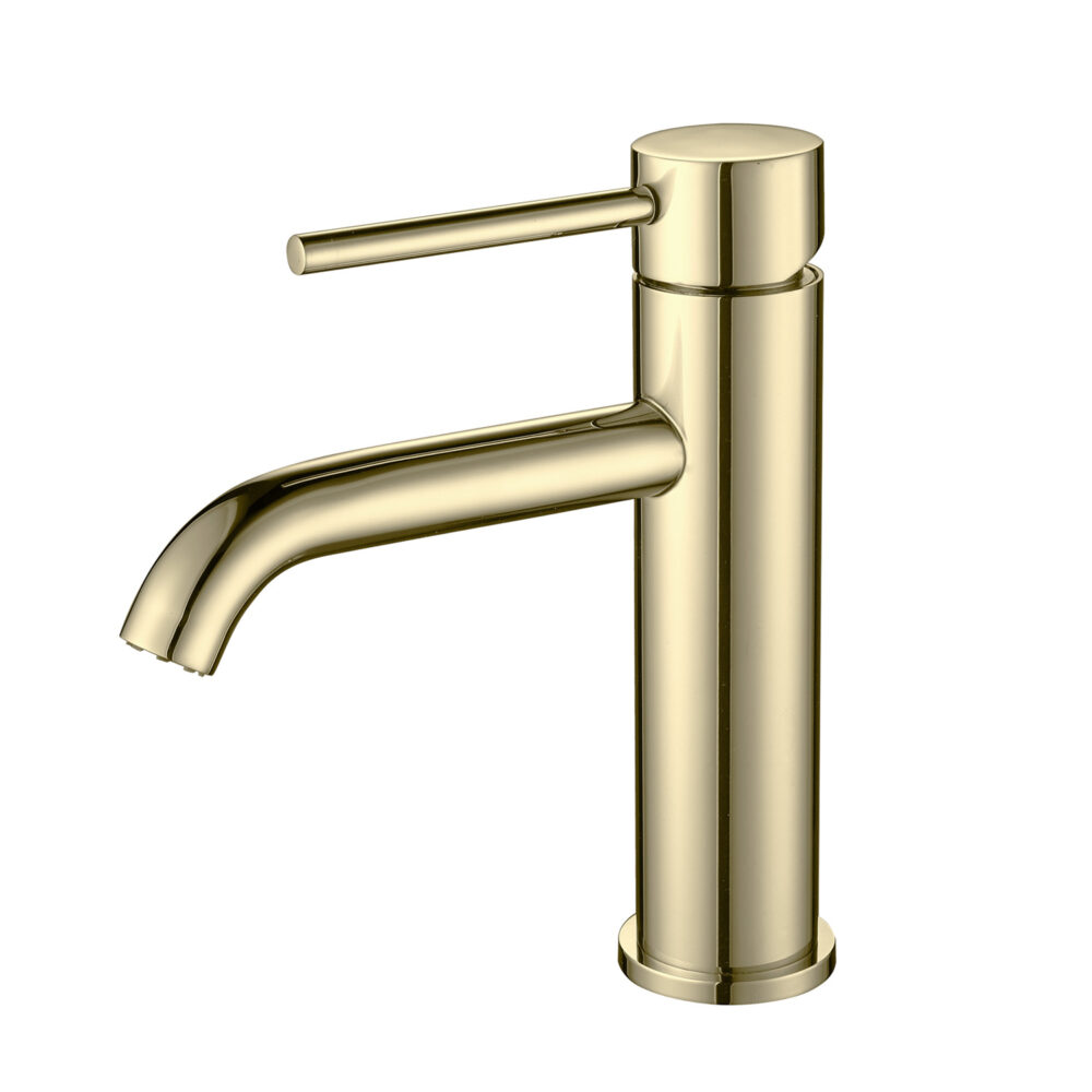 ARUVO™ VENTRO Single Lever Basin Mixer | Brushed Gold