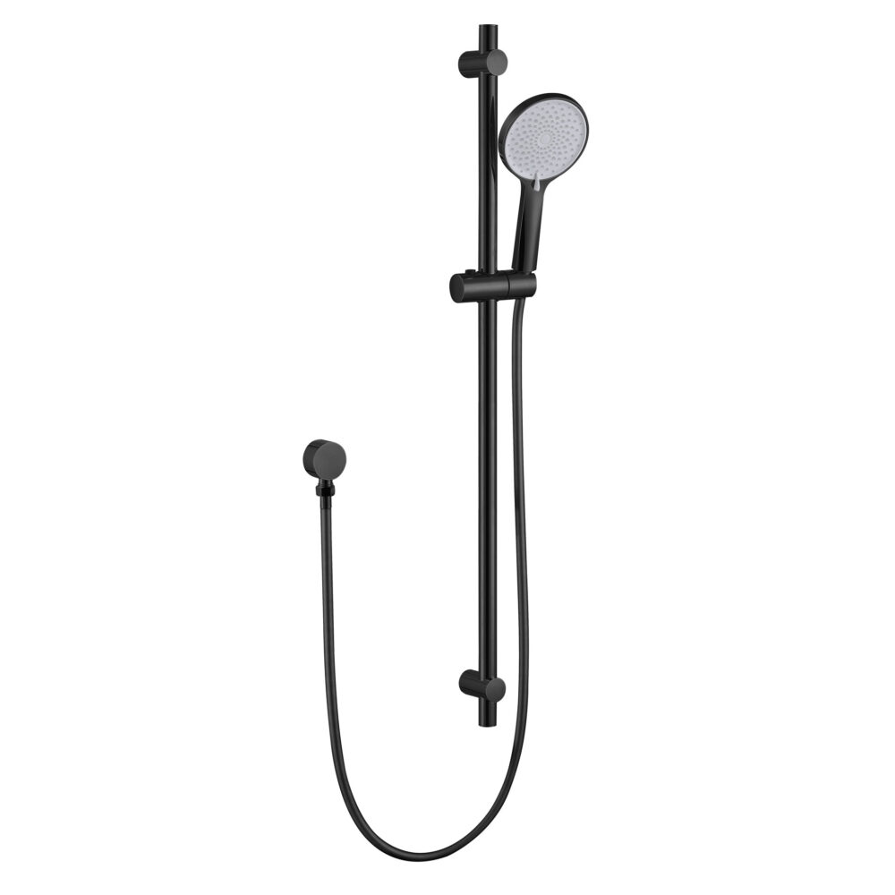 ARUVO™ VENTRO Slide Shower w/ Adjustable Wall Fixings | Matte Black