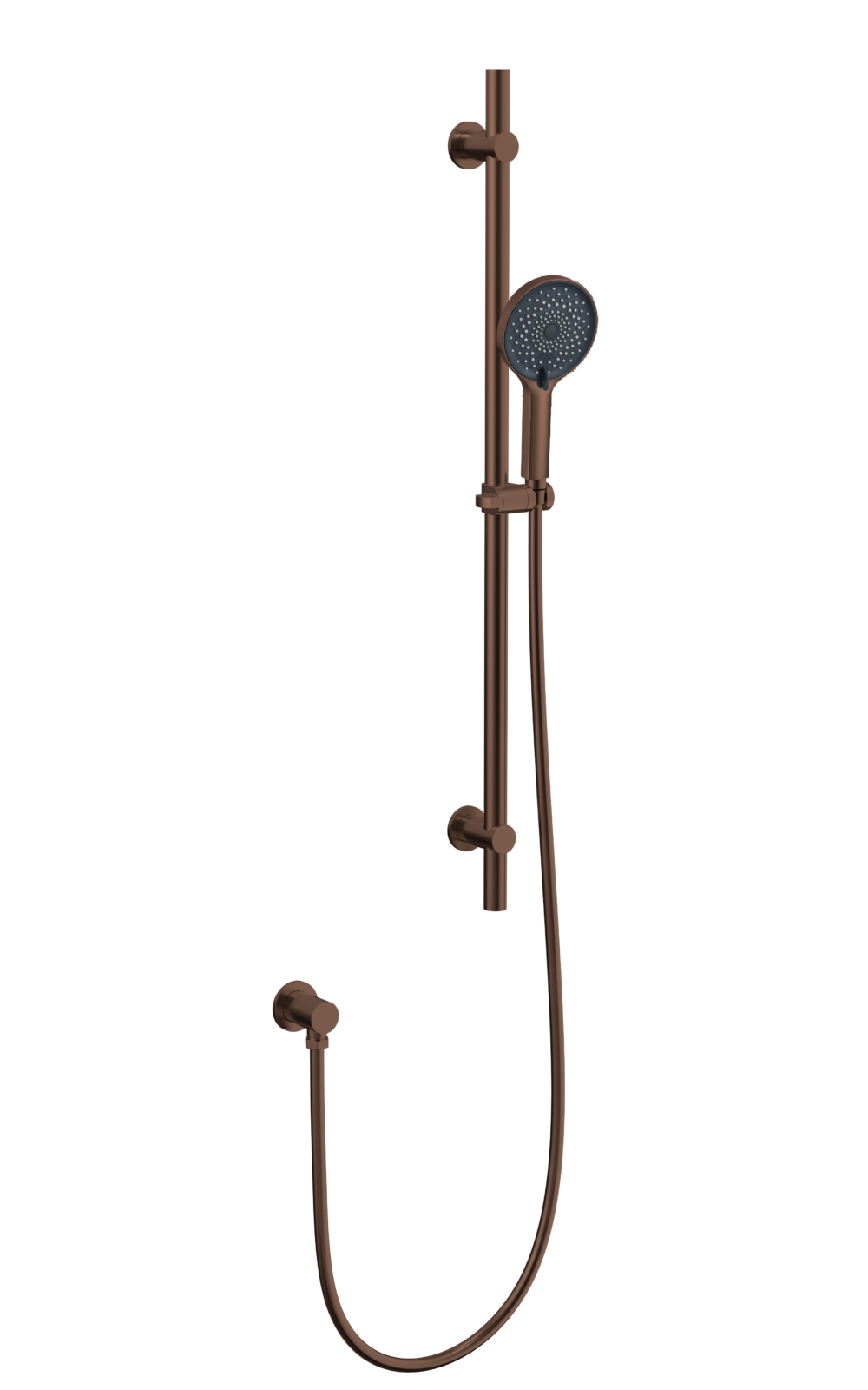 ARUVO™ VENTRO Slide Shower w/ Adjustable Wall Fixings | Brushed Bronze